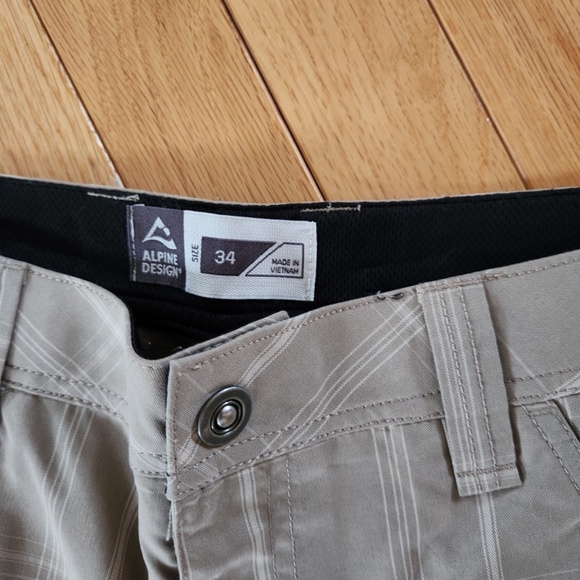 Mens Alpine Design Plaid Shorts Size 34 - Picture 2 of 4